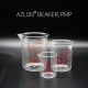 Azlon® PMP Clear Beakers (PMP 투명 비이커, 적색눈금)