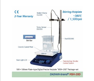 디지털 가열 자력 교반기 Digital Hotplate Stirre “MSH-D”