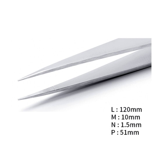 RU-0-AXAL 고정밀 내부식성 트위저, Rubis®, AXAL Superior Tweezers