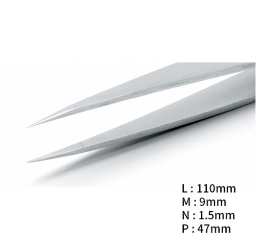 RU-0C11-AXAL 고정밀 내부식성 트위저, Rubis®, AXAL Superior Tweezers
