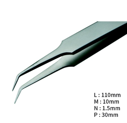 RU-4AB-AXAL 고정밀 내부식성 트위저, Rubis®, AXAL Superior Tweezers