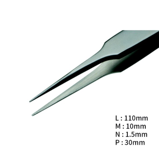 RU-4-AXAL 고정밀 내부식성 트위저, Rubis®, AXAL Superior Tweezers