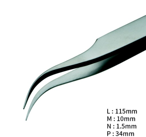 RU-7A-AXAL 고정밀 내부식성 트위저, Rubis®, AXAL Superior Tweezers