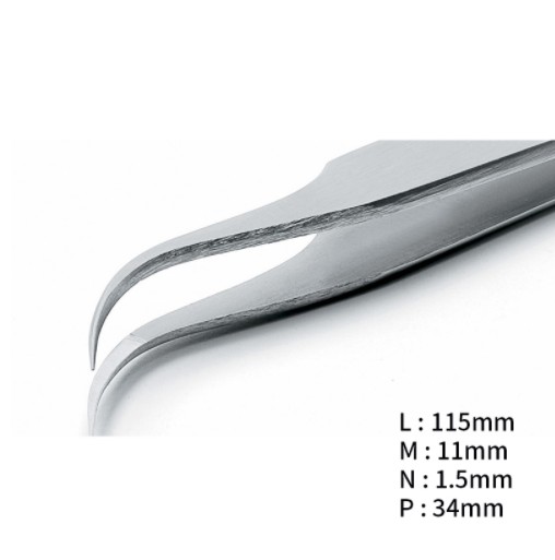 RU-7-AXAL 고정밀 내부식성 트위저, Rubis®, AXAL Superior Tweezers