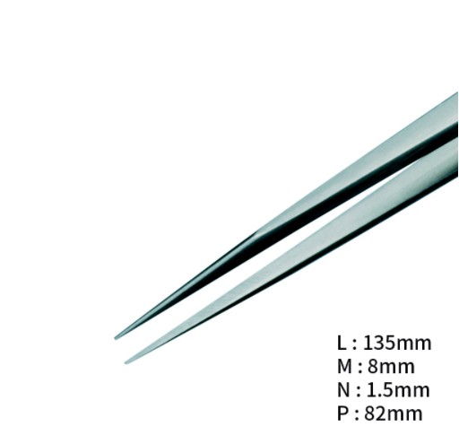 RU-SS-AXAL 고정밀 내부식성 트위저, Rubis®, AXAL Superior Tweezers