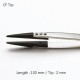 ID-249CF-SA CF 팁 트위저, Ideal-Tek® ESD Carbofib Tip Tweezer