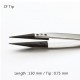 ID-259CF-SA CF 팁 트위저, Ideal-Tek® ESD Carbofib Tip Tweezer