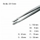 RU-571-SA, 고정밀 트위저 Rubis® SMD Tweezer