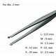 RU-578-SA, 고정밀 트위저 Rubis® SMD Tweezer