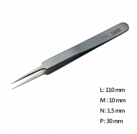 RU-5-SA 고정밀 나노 트위저Ultra Fine Pointed, Curved and angled Tweezer