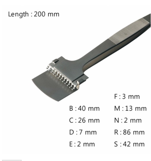 RU-43LB-12-SA 고정밀 웨이퍼용 트위저 Wafer Handling Tweezer