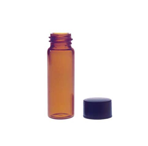 갈색 샘플 바이알, 내열 & 내화학 라이너 Amber Sample Vial with Teflon Rubber Lined Cap