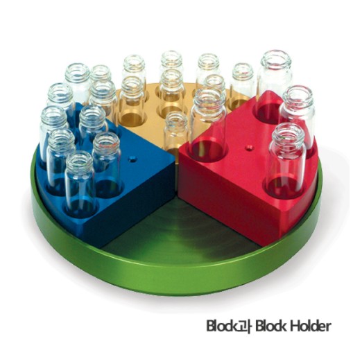 바이알용 히팅 교반 블럭, Quarter System Reaction Block for Vial