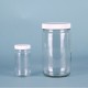 장형 대 광구병, with F217 Foam Lined Clear Tall Straight Side Round Bottle / Jar