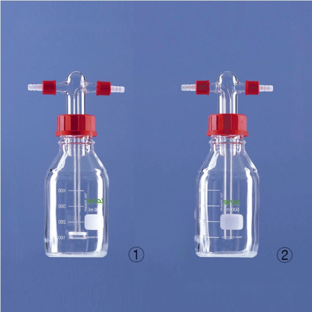 스크류 캡 가스 세척병, LukeGL® Gas Washing Bottle