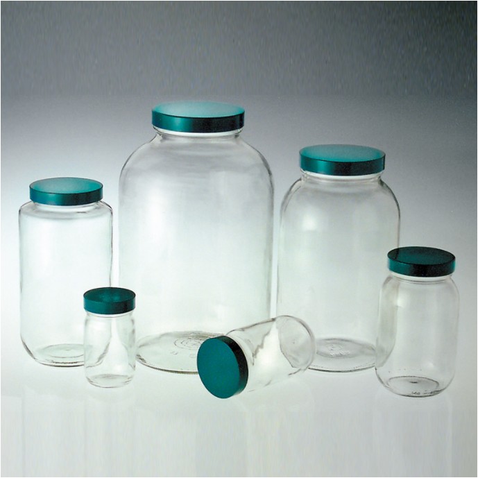 세구병, with Teflon Lined Cap Glass Narrow Neck Bottle