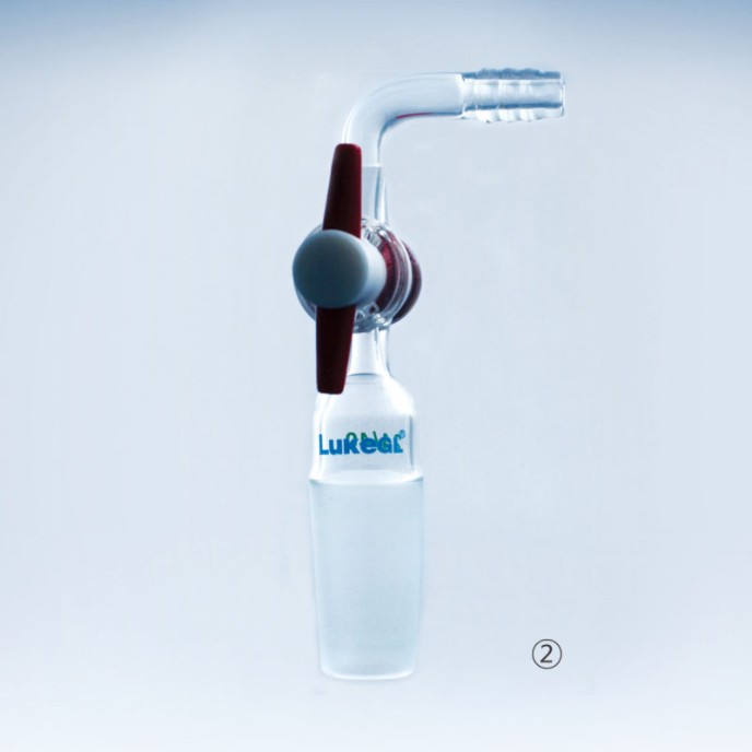 유리 or 테프론 콕크 어댑터, LukeGL® Adapter, with Glass or PTFE Cock