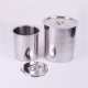 타원형 스테인레스 용기 Cylindrical Stainless Steel Container