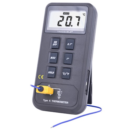 디지털 온도계, 레코더용mV 출력 내장, K-type 온도 센서 Digital Thermometer with Recorder Output