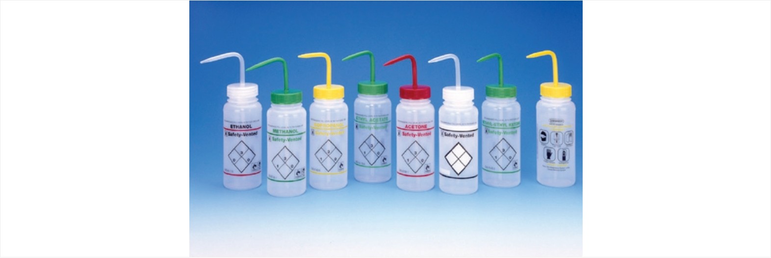 라벨 광구 세척병 Labeled Wide Mouth Wash Bottles