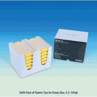 정밀 피펫터 팁 Pipettor Tip, with Precise Graduation DNase·RNase·Pyrogen-Free, 0.2~10,000㎕With Bulk·Rack·Sterile Rack·Refill Pack-type, Normal-grade