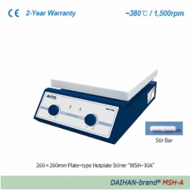 아날로그 & 디지털 가열 자력 교반기 380℃ Standard Analog & Digital Hotplate Stirrer “MSH-A” & “MSH-D”