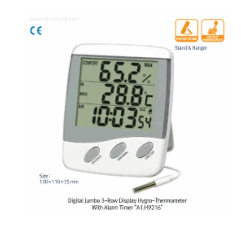 실내ㆍ외 온습도계 2 & 3-row Jumbo display Thermo-Hygrometer