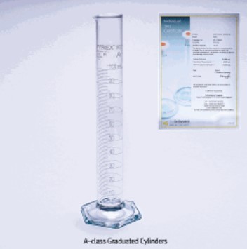 PYREX® A-class Graduated Cylinders, A급 메스실린더