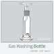 가스세척병 휠타부착 Gas Washing Bottle with Filter Boro3.3 34/35 100ml 250ml 500ml